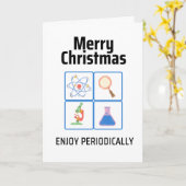 Carte Noël scientifique (Fleur jaune)