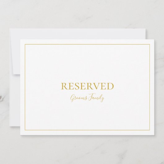 Carte Noël simple et élégant | Symbole réservé blanc (Devant)