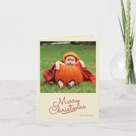 Carte Noël simple et simple (Devant)