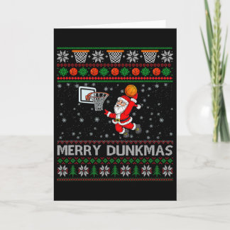 Carte Noël Sketll Humour Blague Joyeux Dunkmas