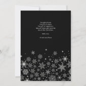 Carte Noël Snowflakes Les vacances les plus agréables Fa (Dos)