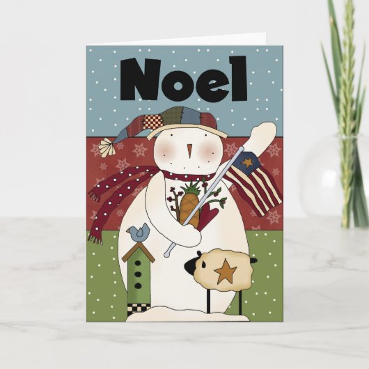 Carte Noel Snowman (Devant)
