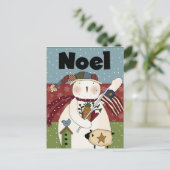 Carte Noel Snowman (Debout devant)