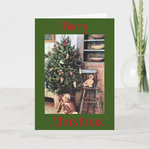 CARTE NOËL SOUHAITE À LA FAMILLE, AMIS ET BONHEUR