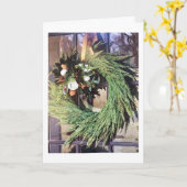 CARTE NOËL SOUHAITE À SES AMIS (Fleur jaune)