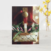 CARTE *NOËL* SOUHAITE ET NOUVELLE ANNÉE AUSSI! ! ! (Fleur jaune)