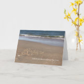 Carte Noël sur la plage.... (Fleur jaune)