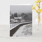 Carte Noël sur la Promenade (Fleur jaune)
