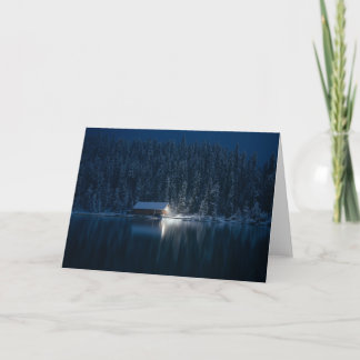 Carte Noël sur le lac