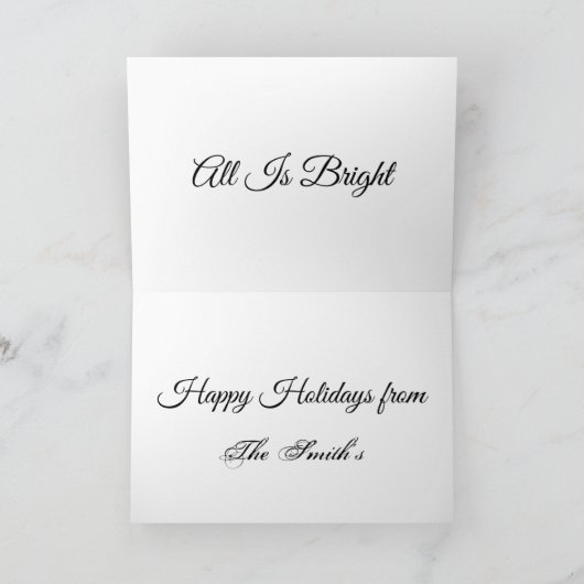 Carte Noël Terrier de Boston (Intérieur)