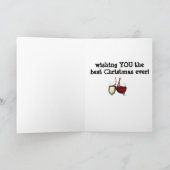 CARTE NOËL "TOAST" & "MERRIEMENT" (Intérieur)