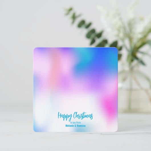 Carte Noël trans minimaliste (Debout devant)