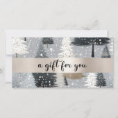 Carte NOËL TREE BUSINESS CERTIFICACACE cadeau pour vous (Devant)