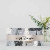 Carte NOËL TREE BUSINESS CERTIFICACACE cadeau pour vous (Debout devant)