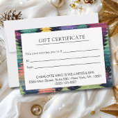 Carte NOËL TREE BUSINESS CERTIFICACACE cadeau pour vous