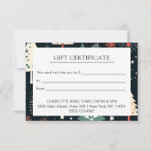 Carte NOËL TREE BUSINESS CERTIFICACACE cadeau pour vous (Dos)