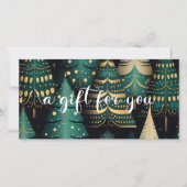 Carte NOËL TREE BUSINESS CERTIFICACACE cadeau pour vous (Devant)