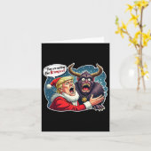 Carte Noël Trump Père Noël Ils Mangent Le Kr (Fleur jaune)