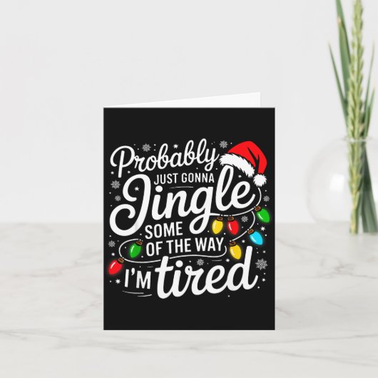 Carte Noël va probablement tinter un peu à ma façon (Devant)