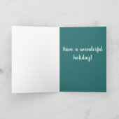 Carte Noël Vacances Bernese Mountain Dog (Intérieur)