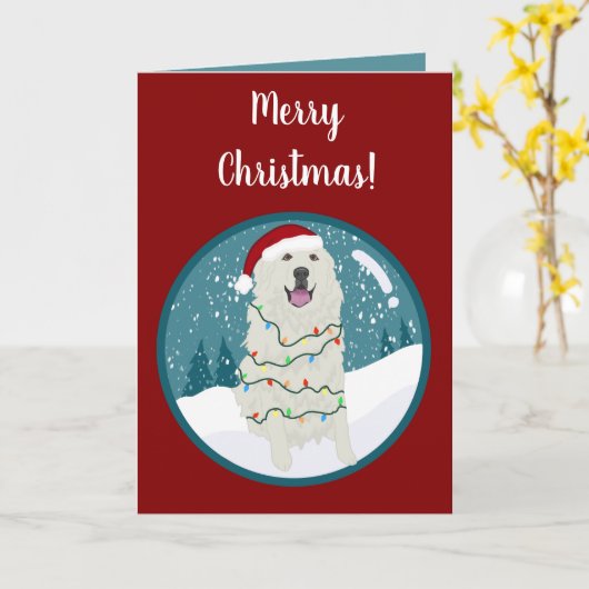 Carte Noël Vacances Grands Pyrénées (Fleur jaune)