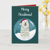 Carte Noël Vacances Grands Pyrénées (Fleur jaune)