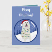 Carte Noël Vacances Grands Pyrénées (Fleur jaune)