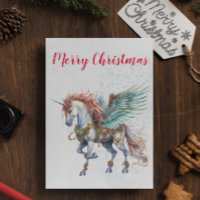 Noël Vacances hiver Unicorne