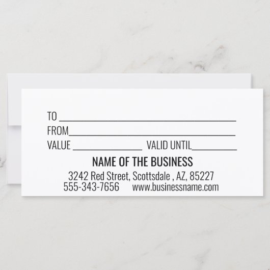 Carte Noël Vacances Père Noël Watercolor (Dos)