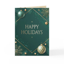Noël Vert et Or Luxueux