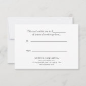 CARTE NOËL VERT OR ROUGE VACANCES SPÉCIALES (Dos)