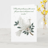 Carte Noël victorien élégant et plié (Fleur jaune)