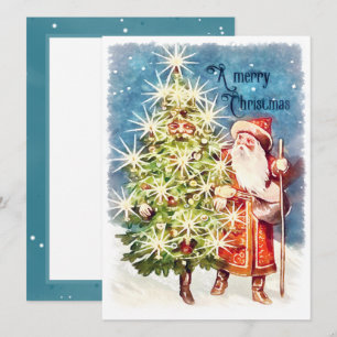 Carte Noël victorien Vintage