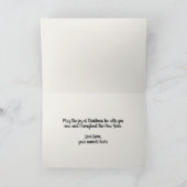 Carte Noël Vintage, Famille Victorienne (Intérieur)