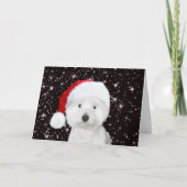 Carte Noël Westie (Devant)
