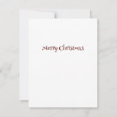 Carte Noël Winter Wonderland Snowman (Dos)