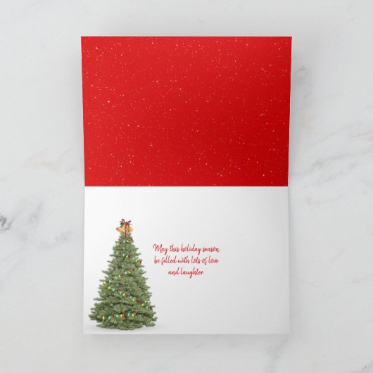 Carte Noël Wreath voeux (Intérieur)