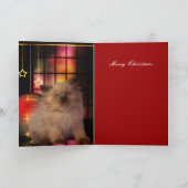 Carte Noël Xmas Chapeau Chat (Intérieur)
