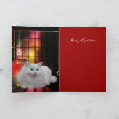 Carte Noël Xmas Chat (Intérieur)