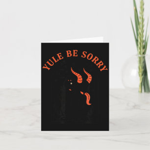 Carte Noël Yule sera désolé Krampus, Krampus sombre Démo