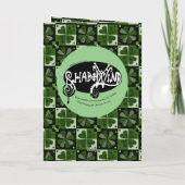 Carte Nœud celtique entrelacé Dragon irlandais (Dos)