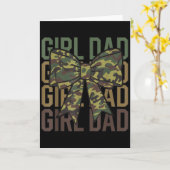 Carte Noeud Coquet Papa De Fille Camo Camouflage Papa Ch (Fleur jaune)