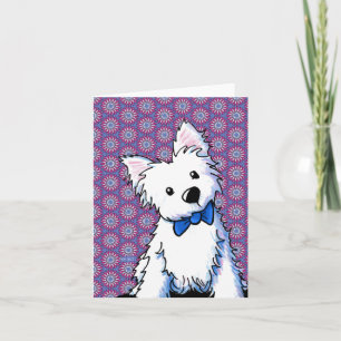 Carte Nœud papillon Westie