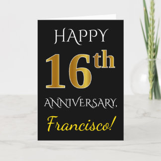 Carte Noir, anniversaire de mariage d'or de Faux 16ème +