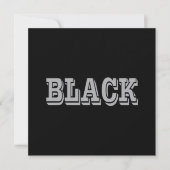 Carte Noir Avec Texte Gris Sur Couleur Solide Noir (Devant)