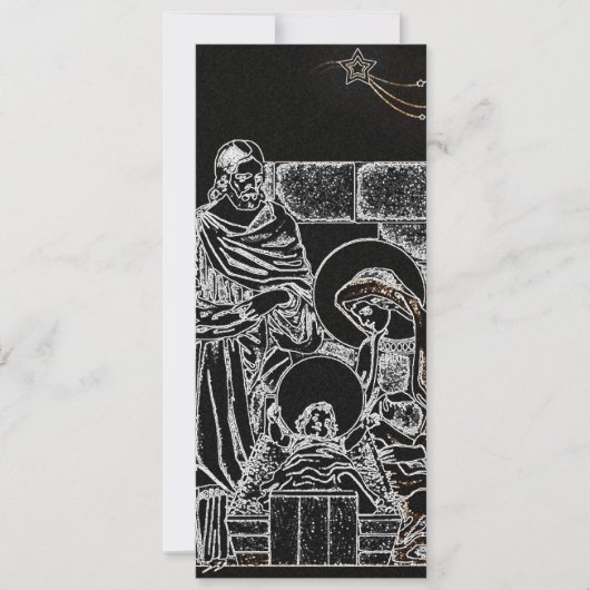 Carte noir blanc argenté (Devant)