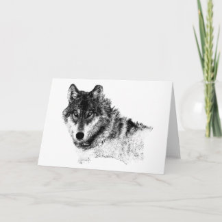 Carte Noir Blanc Inspiration Wolf Eyes