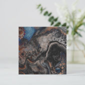 Carte Noir, Brown, gris et bleu Abstrait moderne (Debout devant)