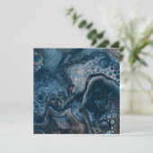 Carte Noir, Brown, gris et bleu Abstrait moderne (Debout devant)