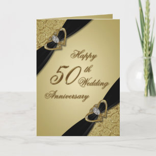 Carte Noir d'or 50e anniversaire Mariage